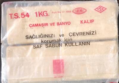 Eski Bakkal - 1975 Hacı Şakir Kokulu Kalıp Sabun 1KG AOB1080 - 2