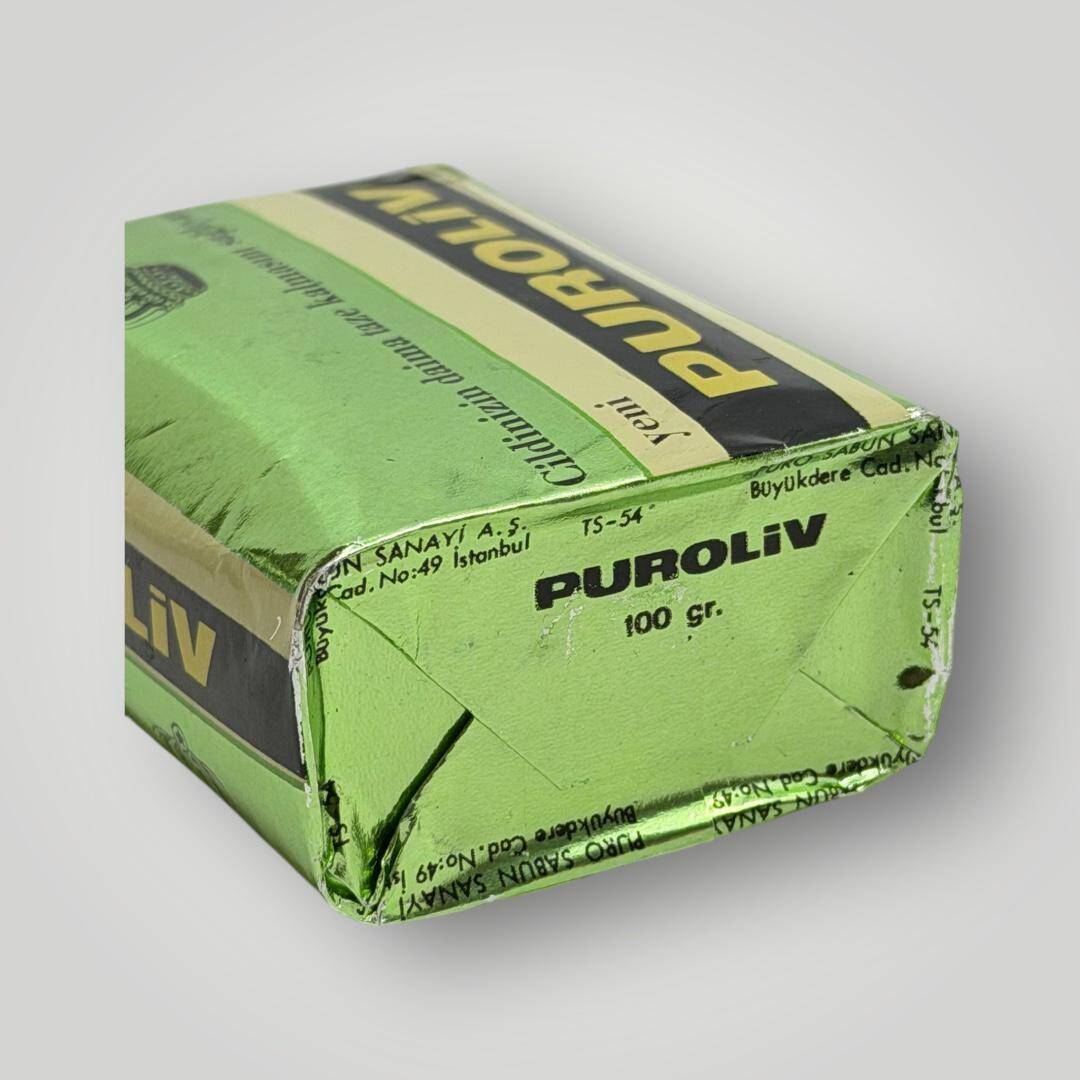 Eski Bakkal - 1980's Türk Malı Puroliv Tuvalet Sabunu *Cazibenizi Artırır* (Kullanılmamıştır) AOB5077 - 2