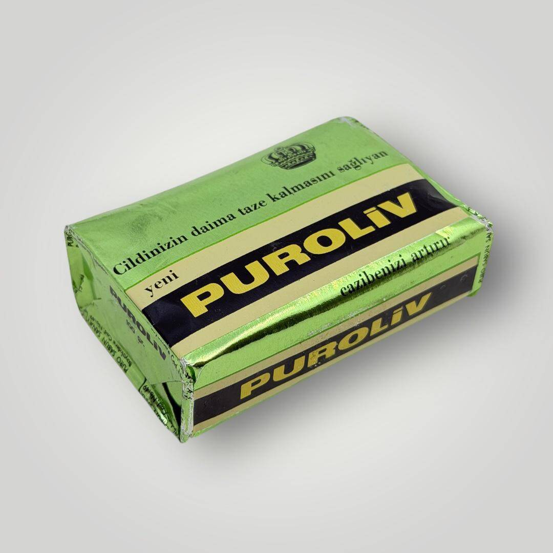 Eski Bakkal - 1980's Türk Malı Puroliv Tuvalet Sabunu *Cazibenizi Artırır* (Kullanılmamıştır) AOB5077 - 4