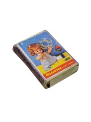 Eski Bakkal - Çıra Malazlar Fatoş Bebek Görselli Boş Kibrit Kutusu AOB5481 - Gökçekoleksiyon