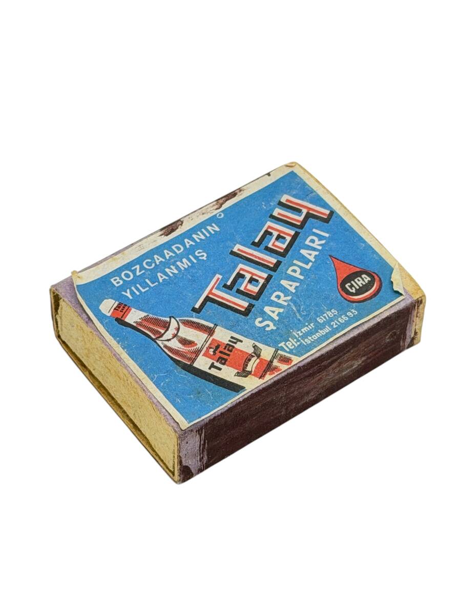 Eski Bakkal - Çıra Talay Şarapları (Bozcaada) Boş Kibrit Kutusu AOB5479 - 3