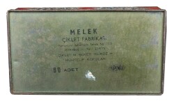 Eski Bakkal - Melek Ciklet Fabrikası Desenli Teneke Ciklet Kutusu AOB854 (N) - 3