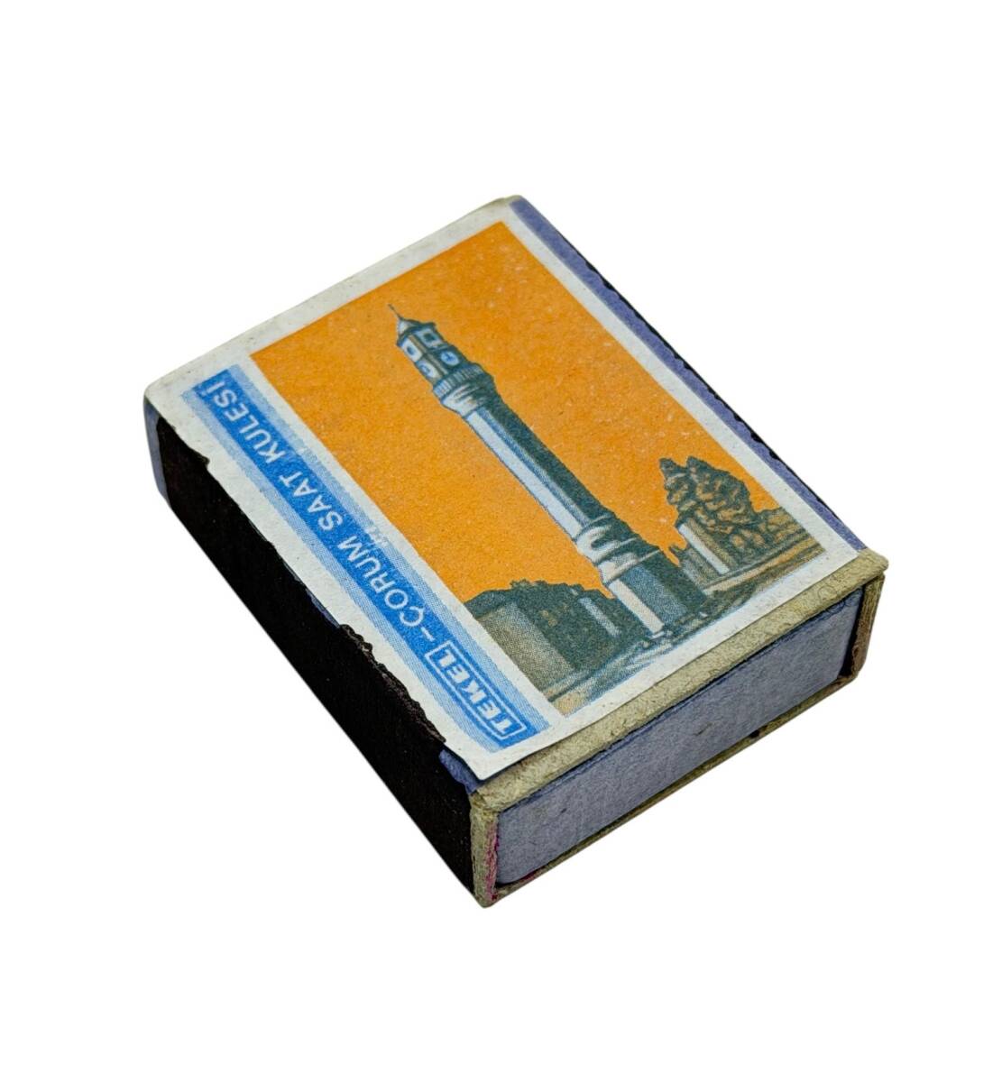 Eski Bakkal - Tekel - Çorum Saat Kulesi Dolu Paket Kibrit AOB5293 - 3