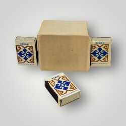 Eski Bakkal - Tekel İdaresi Anadolu Kilim Motifi Kibrit AOB5074 - Gökçekoleksiyon