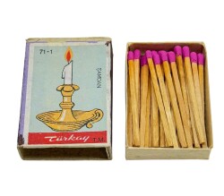 Eski Bakkal - Türkay Şamdan Dolu Paket Kibrit AOB5304 - 2