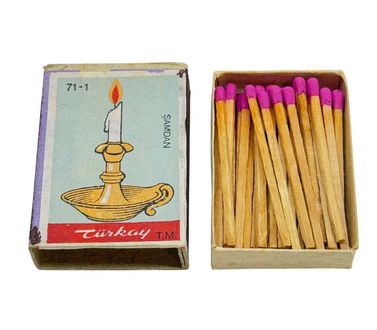 Eski Bakkal - Türkay Şamdan Dolu Paket Kibrit AOB5304 - 2