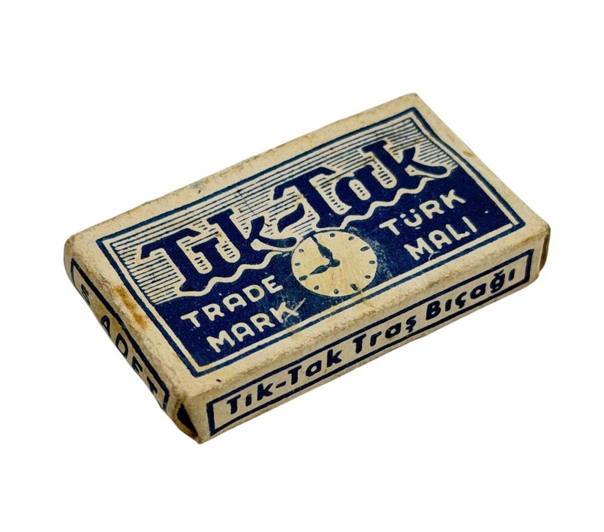 Eski Bakkaliye - 1980's Türk Malı Tık-Tak Traş Bıçağı AOB5331 - 1