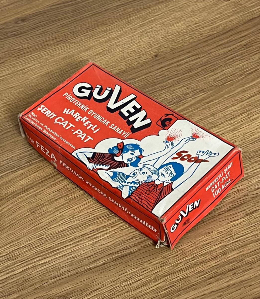 Eski Bakkaliye - GÜVEN Hareketli Şerit Çata-Pat Çatapat Dolu Kutu #BAK94 - 3