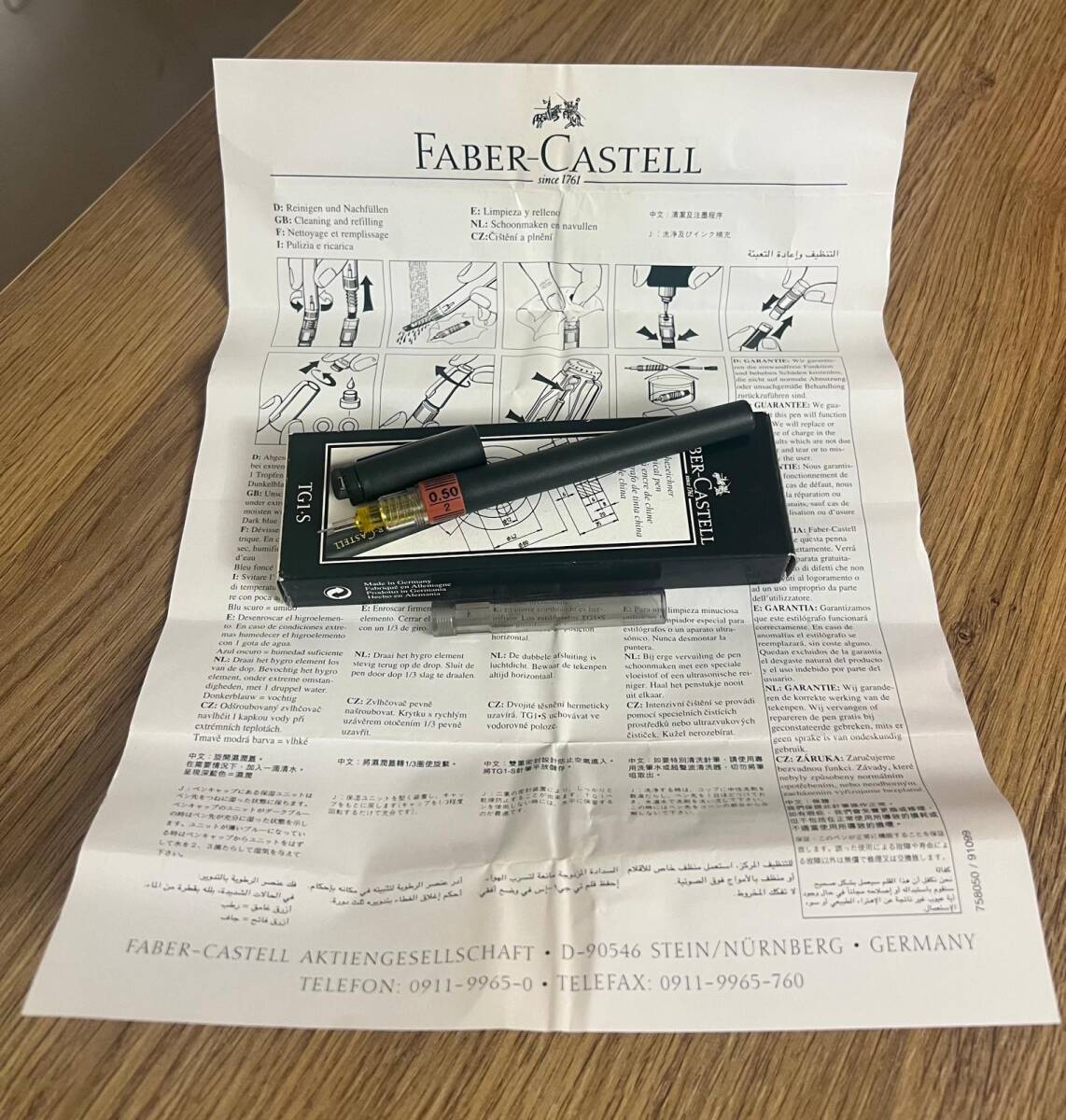 Faber-Castell TG1-S Rapido Teknik Çizim Kalemi - 0.50 mm (Kutulu - Sıfır) AOB6147 - 6