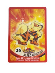 Eski Bakkaliye - Sultan Sakızı Pokemon Oyun Kartı Karakter ARCANINE No : 39 Çil AOB5561 - 3