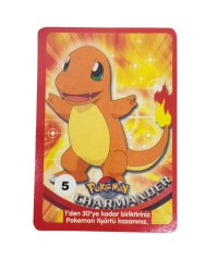 Eski Bakkaliye - Sultan Sakızı Pokemon Oyun Kartı Karakter CHARMANDER No : 5 Çil AOB5567 - 3