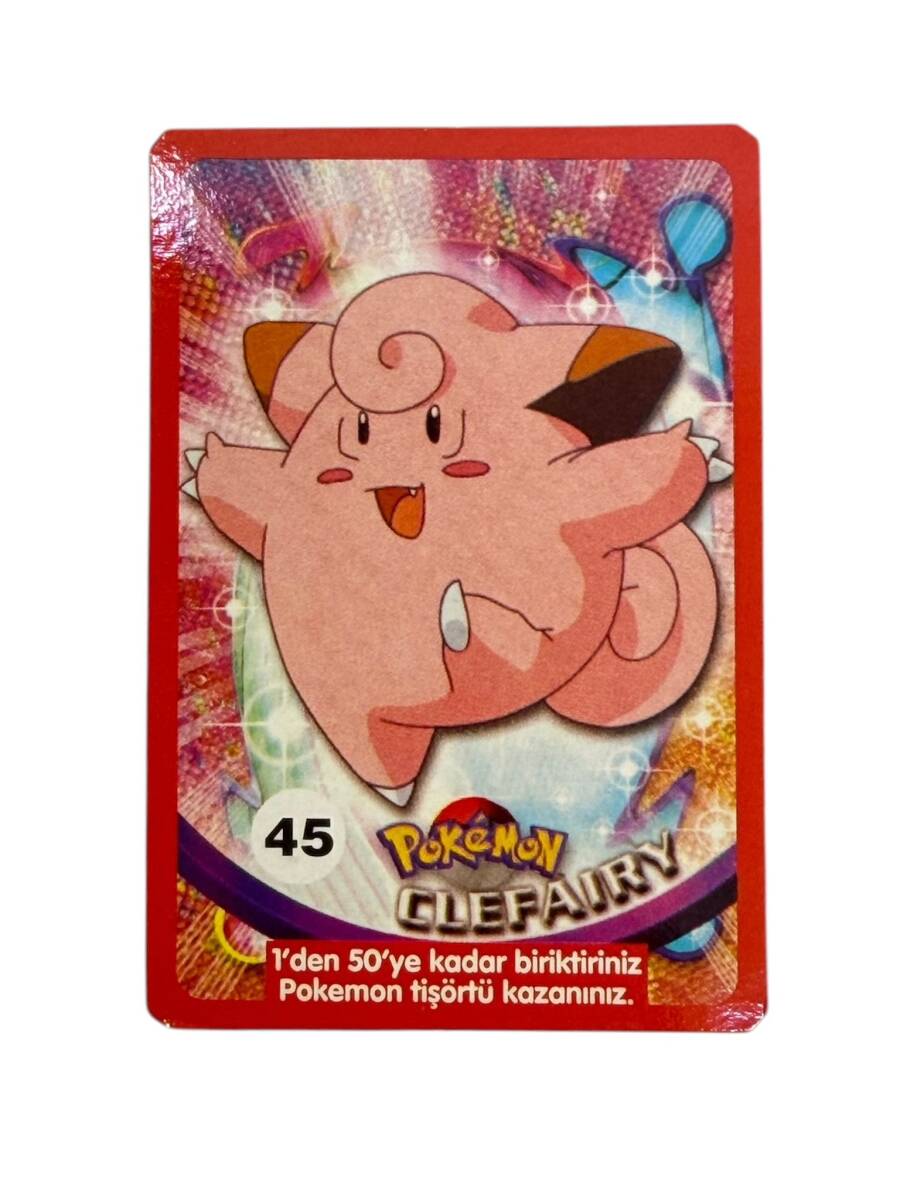 Eski Bakkaliye - Sultan Sakızı Pokemon Oyun Kartı Karakter CLEFAIRY No : 45 Çil AOB5564 - 3