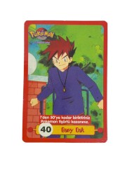 Eski Bakkaliye - Sultan Sakızı Pokemon Oyun Kartı Karakter GARY OAK No : 40 Çil AOB5571 - 3