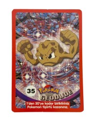 Eski Bakkaliye - Sultan Sakızı Pokemon Oyun Kartı Karakter GEODUDE No : 35 Çil AOB5569 - 3