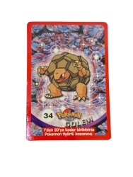 Eski Bakkaliye - Sultan Sakızı Pokemon Oyun Kartı Karakter GOLEM No : 34 Çil AOB5570 - 3