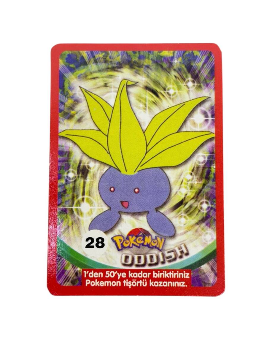 Eski Bakkaliye - Sultan Sakızı Pokemon Oyun Kartı Karakter ODDISH No : 28 Çil AOB5568 - 1