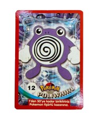 Eski Bakkaliye - Sultan Sakızı Pokemon Oyun Kartı Karakter POLIWHIRL No : 12 Çil AOB5563 - Gökçekoleksiyon