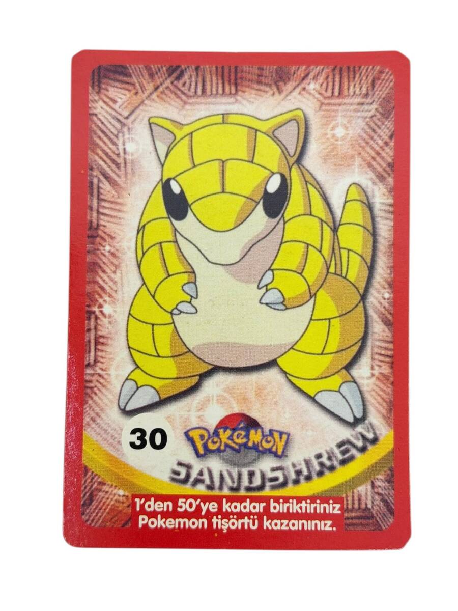 Eski Bakkaliye - Sultan Sakızı Pokemon Oyun Kartı Karakter SANDSHREW No : 30 Çil AOB5555 - 3