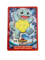Eski Bakkaliye - Sultan Sakızı Pokemon Oyun Kartı Karakter SQUIRTLE No : 14 Çil AOB5566 - 3