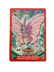 Eski Bakkaliye - Sultan Sakızı Pokemon Oyun Kartı Karakter VENOMOTH No : 44 Çil AOB5565 - 3