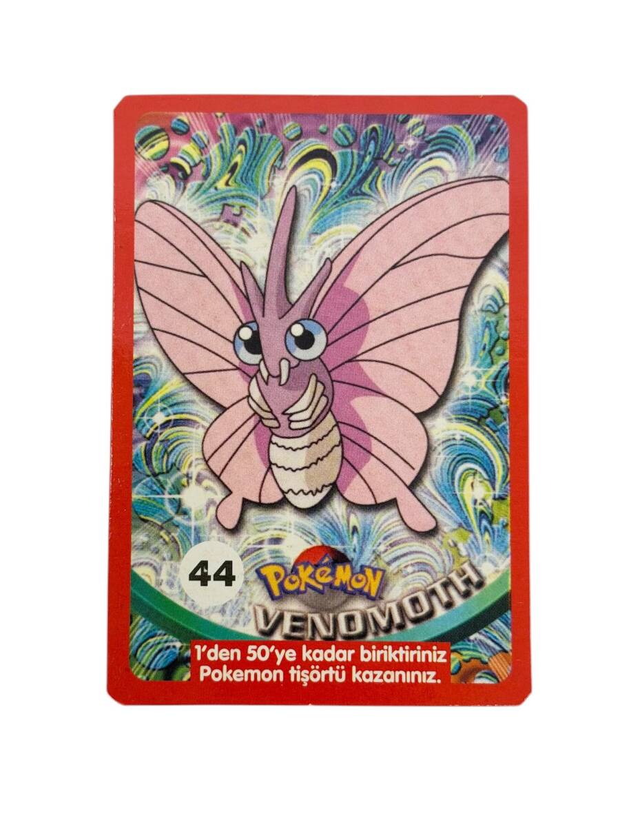 Eski Bakkaliye - Sultan Sakızı Pokemon Oyun Kartı Karakter VENOMOTH No : 44 Çil AOB5565 - 3