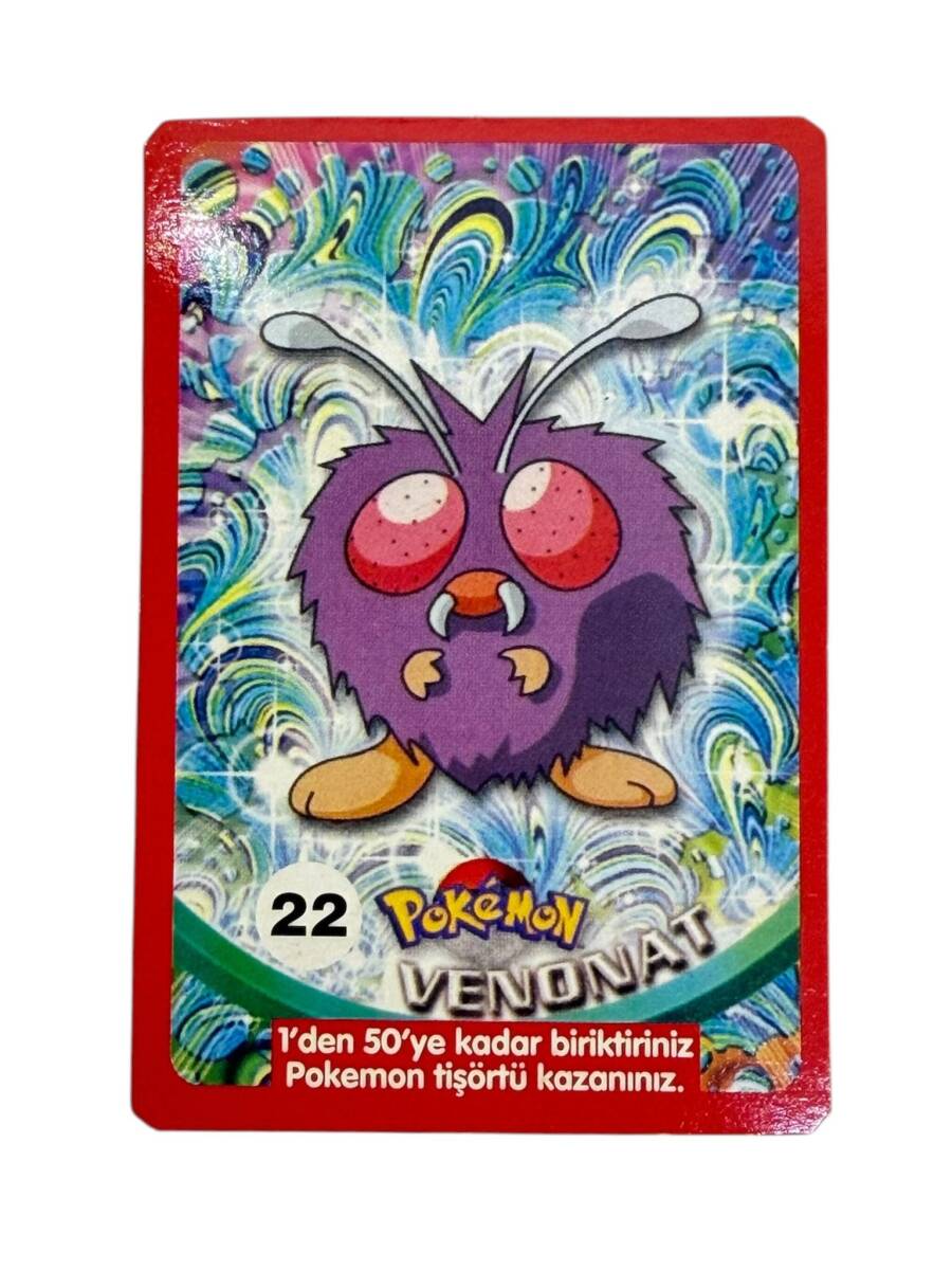 Eski Bakkaliye - Sultan Sakızı Pokemon Oyun Kartı Karakter VENONAT No : 22 Çil AOB5562 - 3