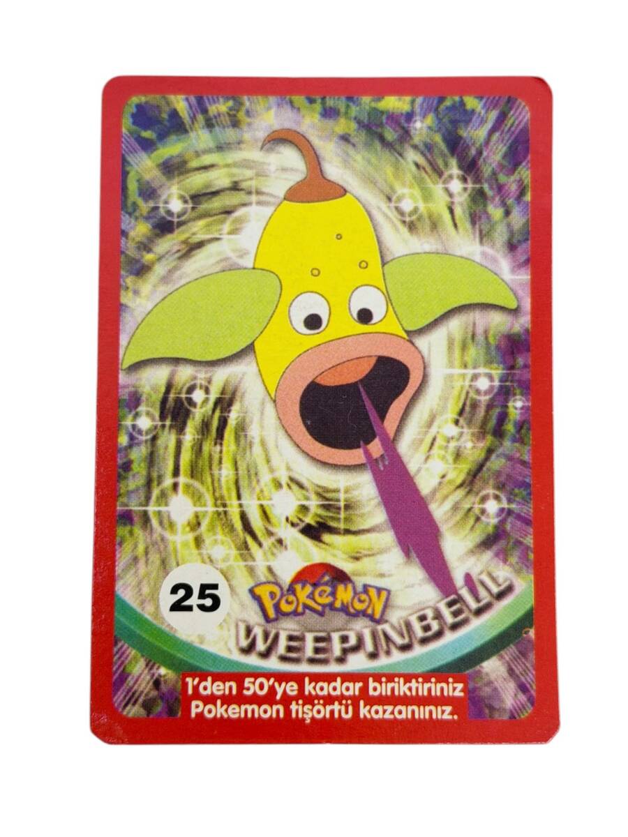 Eski Bakkaliye - Sultan Sakızı Pokemon Oyun Kartı Karakter Weepinbell No : 25 Çil AOB5553 - 3