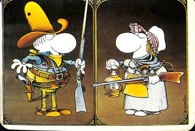 Eski Çizgi Karakterler Kartpostal KRT12489 - 1