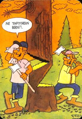 Eski Çizgi Karakterler Kartpostal KRT12490 - 1