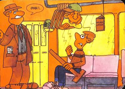 Eski Çizgi Karakterler Kartpostal KRT12491 - 1