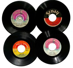 Eski Dönem Plak Lotu, Dekorluk Plak (4 Adet) PLK24959 - Gökçekoleksiyon