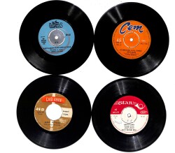 Eski Dönem Plak Lotu, Dekorluk Plak (4 Adet) PLK24932 - Gökçekoleksiyon