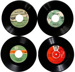 Eski Dönem Plak Lotu, Dekorluk Plak (4 Adet) PLK24939 - Gökçekoleksiyon