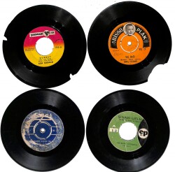 Eski Dönem Plak Lotu, Dekorluk Plak (4 Adet) PLK24940 - Gökçekoleksiyon