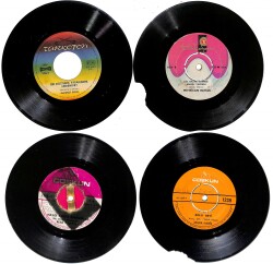 Eski Dönem Plak Lotu, Dekorluk Plak (4 Adet) PLK24941 - Gökçekoleksiyon