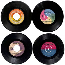 Eski Dönem Plak Lotu, Dekorluk Plak (4 Adet) PLK24943 - Gökçekoleksiyon