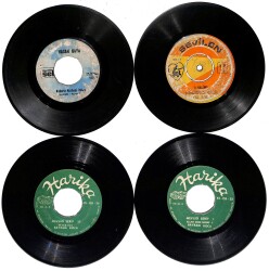 Eski Dönem Plak Lotu, Dekorluk Plak (4 Adet) PLK24944 - Gökçekoleksiyon