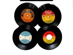 Eski Dönem Plak Lotu, Dekorluk Plak (4 Adet) PLK24956 - Gökçekoleksiyon