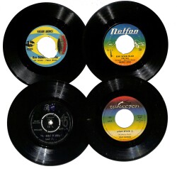 Eski Dönem Plak Lotu, Dekorluk Plak (4 Adet) PLK24957 - Gökçekoleksiyon