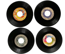 Eski Dönem Plak Lotu, Dekorluk Plak (4 Adet) PLK24961 - Gökçekoleksiyon