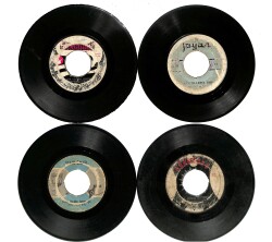 Eski Dönem Plak Lotu, Dekorluk Plak (4 Adet) PLK24962 - Gökçekoleksiyon