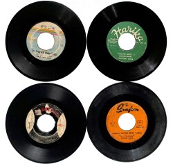 Eski Dönem Plak Lotu, Dekorluk Plak (4 Adet) PLK24964 - Gökçekoleksiyon