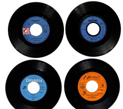 Eski Dönem Plak Lotu, Dekorluk Plak (4 Adet) PLK24967 - Gökçekoleksiyon