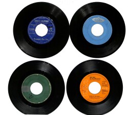 Eski Dönem Plak Lotu, Dekorluk Plak (4 Adet) PLK24968 - Gökçekoleksiyon