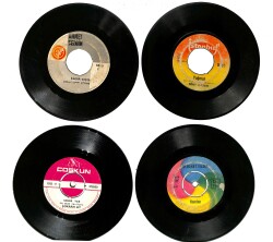 Eski Dönem Plak Lotu, Dekorluk Plak (4 Adet) PLK24969 - Gökçekoleksiyon