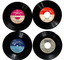 Eski Dönem Plak Lotu, Dekorluk Plak (4 Adet) PLK24970 - Gökçekoleksiyon