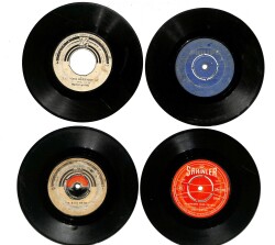 Eski Dönem Plak Lotu, Dekorluk Plak (4 Adet) PLK24971 - Gökçekoleksiyon