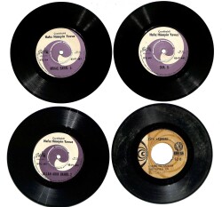 Eski Dönem Plak Lotu, Dekorluk Plak (4 Adet) PLK24973 - Gökçekoleksiyon