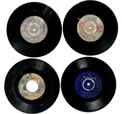 Eski Dönem Plak Lotu, Dekorluk Plak (4 Adet) PLK24975 - Gökçekoleksiyon