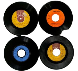 Eski Dönem Plak Lotu, Dekorluk Plak (4 Adet) PLK24981 - Gökçekoleksiyon